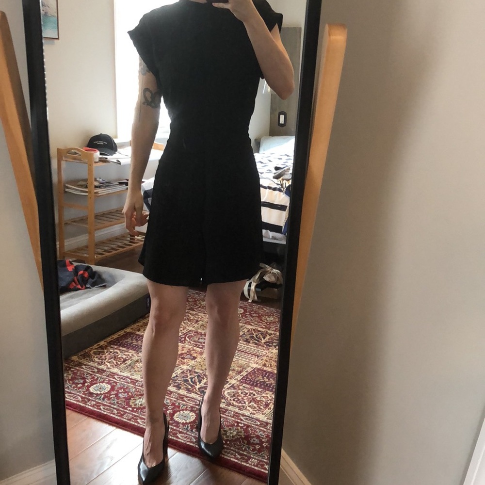 All Saints XS tie-back dress with asymmetric hem